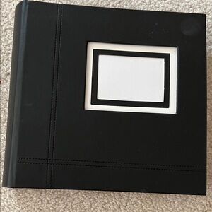 Black Photo Album with Frame Cover